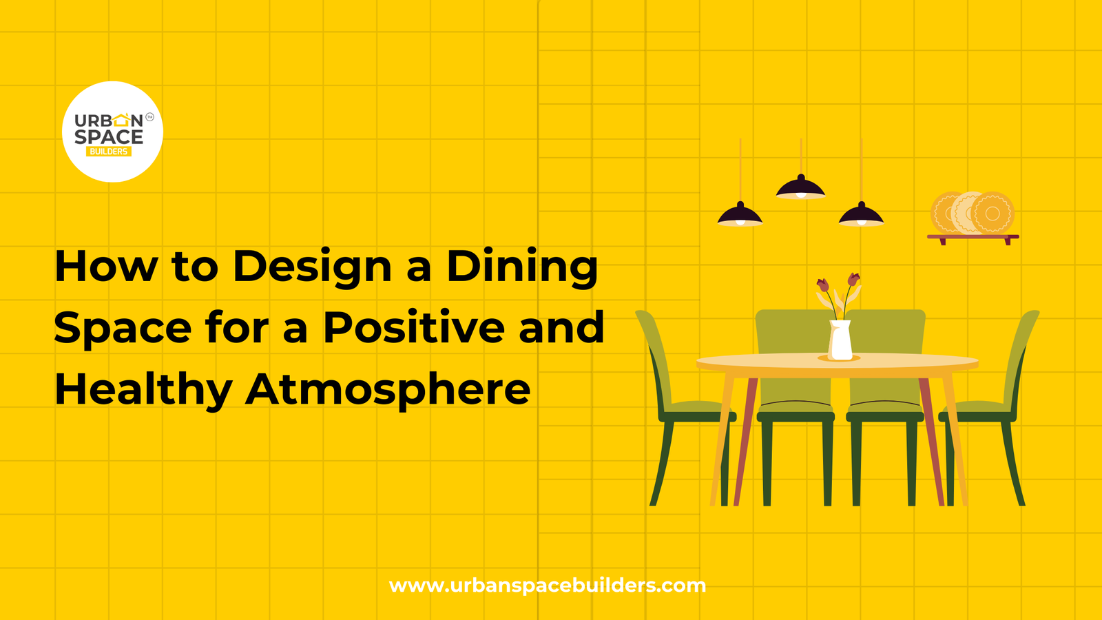 Discover the modern dining area design by Urbanspace Builders, blending aesthetics and functionality to create beautiful interiors for homes in Chennai